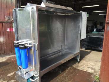 Lackierstand mit Wasserwand 250 x 140 x 100 cm "Lackierkabine" - 304